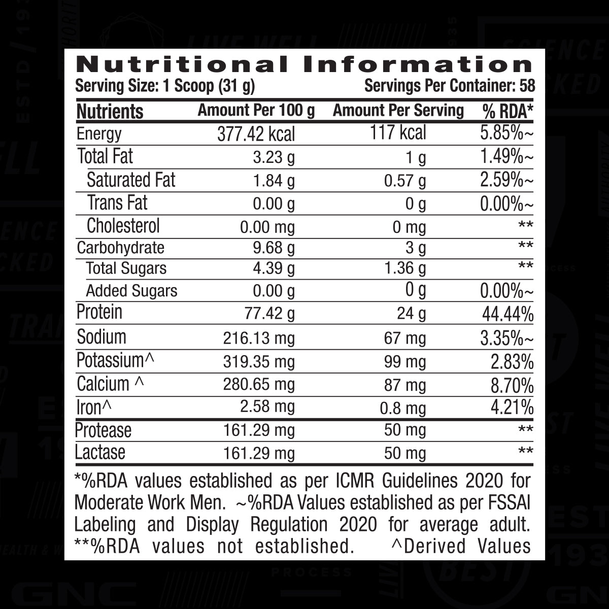 GNC AMP Gold Series 100% Whey Protein Advanced